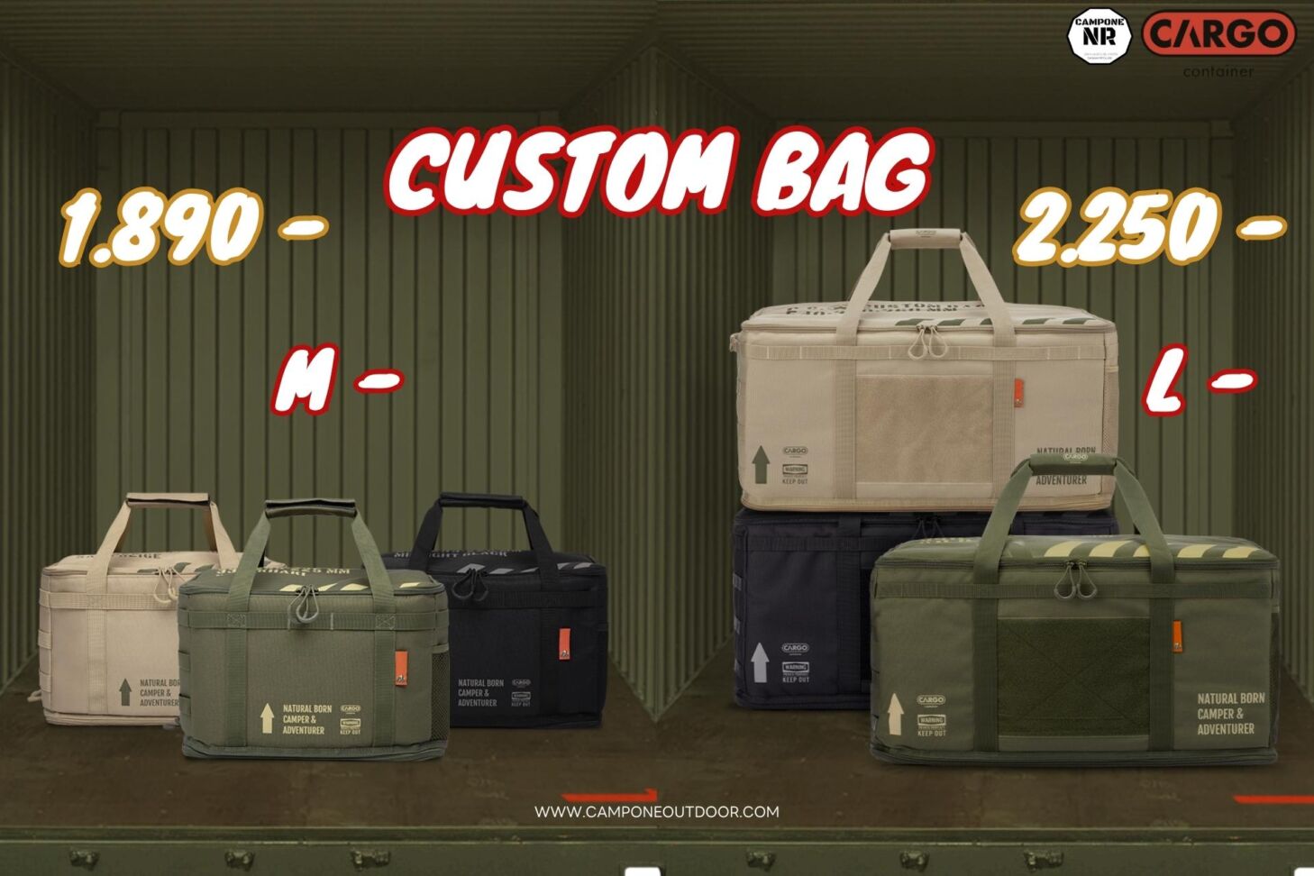 Cargo Container Custom Bag  กระเป๋าเก็บของ ที่ตอบโจทย์ชาวแคมป์